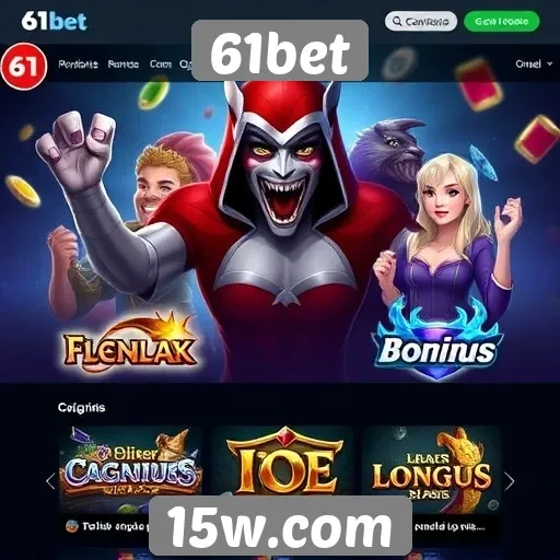 Opções de jogos disponíveis no 61bet