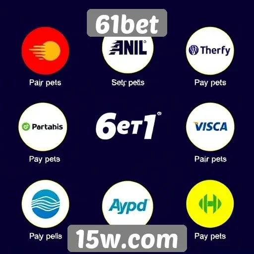 Métodos de pagamento disponíveis na plataforma 61bet